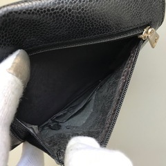 CHANEL シャネル おり財布 レザー ユニセックスの画像