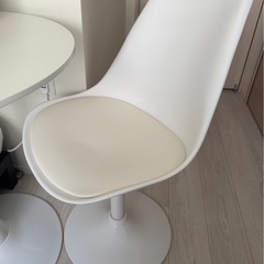 昇降式ダイニングチェア 座面クッション付きの画像