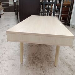 リユースのサカイ栃木店★ジモティ割あり★  座卓 ベージュ W110×D48×H38 クリーニング済み TC10126の画像
