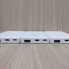 ( M-738 )多摩電子 L103 モバイルバッテリー 5000mAh ３個まとめて PSE認証 USB Type-C Type-B 中古 動作確認済みの画像