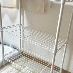  棚 スチールラック 白 幅64cm 奥行 30cm 高さ 80cmの画像