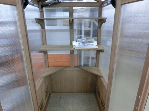 展示品 木製温室 Yardistry アーバングリーンハウス 半組み立て スレあり コストコ 説明書あり 二重壁ポリカーボネート窓仕様 植物育成 札幌 西野店 展示品 木製温室 Yardistry アーバングリーンハウス 半組み立て スレ