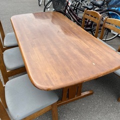 ☆激安品☆6人用　ダイニングテーブル　椅子セット