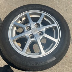 14インチ 155/65R14 4本 4.5J＋45 タイヤアルミホイール ヨコハマ YOKOHAMA 23年製 ワゴンR タント アルト フレア モコ ムーブ エッセ 等の画像