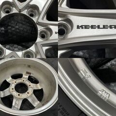走行短め【YK G075 265/70R16】スタッドレス【Weds KEELER TACTICS 16インチ 7J6HPCD139.7+26】ハイラックスサーフ 90プラド等　(MTM642MY)クレジットカード QRコード決済可能の画像