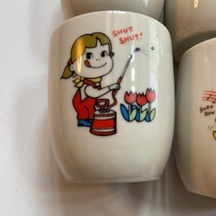 6個セット。昭和レトロなペコちゃん陶器の画像