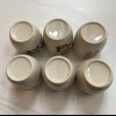 6個セット。昭和レトロなペコちゃん陶器の画像