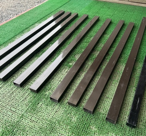 フェンス部品 角パイプ 長さ約114cm 幅約5cm 厚み約2.7cm フェンス部品 角パイプ 長さ約114cm 幅約5cm 厚み約2.7cm