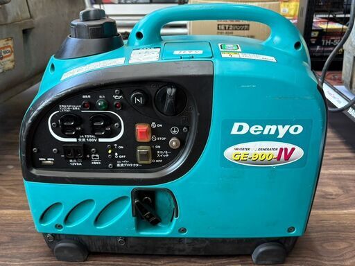 中古】デンヨー Denyo GE-900SS-Ⅳ インバータ発電機 出力0.9kVA