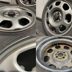 【DUNLOP EC300+ 165/60R15】夏タイヤ【SUZUKI ハスラー 純正ホイール 15インチ 4.5J4HPCD100+45】バリ溝 ソリオにも　(MTL816MY)クレジットカード QRコード決済可能の画像
