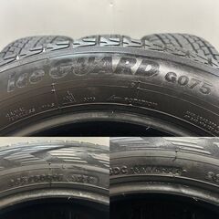 YOKOHAMA ice GUARD G075 235/60R18 18インチ スタッドレス 4本 22年製 バリ溝 audi/Q5 ベンツ/GLC エクストレイル等　(MTC942)クレジットカード QRコード決済可能の画像
