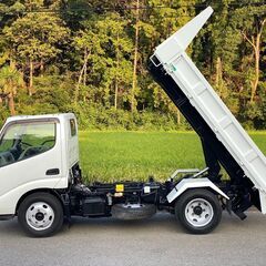 【X-0010】トヨタ　ダイナ　XZU311D　3ｔ　低床　ローダーダンプ　平成15年式　車検付き　最大積載量3000kg　花見台の画像