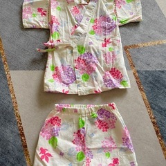 ベビー服　1度着用のみ　甚平上下セット　ロンパース　肌着ロンパース　まとめ　70 80cm 女の子　子ども服の画像