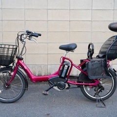  {受付中}🔴⭐️超特価⭐🔴電動自転車 ヤマハ 20インチ 子供乗せ 中古 072901の画像