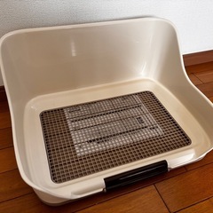 【未使用】犬用しつけるトイレトレー アイボリー S サイズの画像