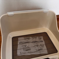 【未使用】犬用しつけるトイレトレー アイボリー S サイズの画像