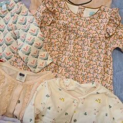 秋冬の6-12ヶ月(70cm)の女の子の赤ちゃんの服の画像