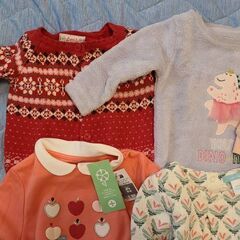 秋冬の6-12ヶ月(70cm)の女の子の赤ちゃんの服の画像