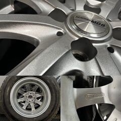 【DUNLOP WINTERMAXX WM02 195/70R15】スタッドレス【DUNLOP MACBES MB8 マクベス 15インチ 5.5J4HPCD100+42】ライズ ロッキー等(KTK573)クレジットカード QRコード決済可能の画像