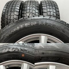 【DUNLOP WINTERMAXX WM02 195/70R15】スタッドレス【DUNLOP MACBES MB8 マクベス 15インチ 5.5J4HPCD100+42】ライズ ロッキー等(KTK573)クレジットカード QRコード決済可能の画像
