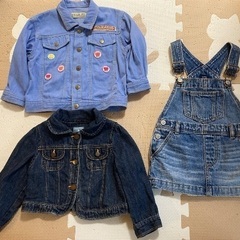 ９０サイズ　女の子　ミキハウス含む６着の画像