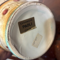 アンティーク　CARAMICHE PAOLI 花瓶の画像