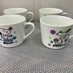 【お売りします】 非売品　SNOOPY　スヌーピー　オリジナル　マグカップ　4P　セット　未使用の画像