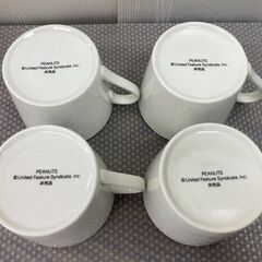 【お売りします】 非売品　SNOOPY　スヌーピー　オリジナル　マグカップ　4P　セット　未使用の画像