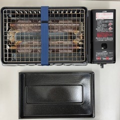 【点火確認済み】Iwatani 炉ばた焼器 炙りやII CB‑ABR‑2／マジックテープ＆手提げ袋付き／卓上カセットガスグリル・網焼き・焼き鳥・キャンプに最適／イワタニ あぶりや ロースター ガスグリルの画像