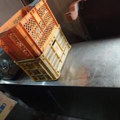 厨房用　テーブル　棚テーブルの画像