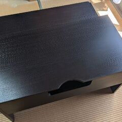ローテーブル(ダークブラウン)お譲りします。の画像