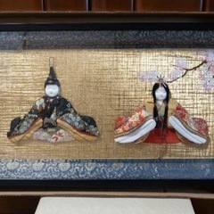 親王飾り・雛人形 額入り 壁掛けの画像
