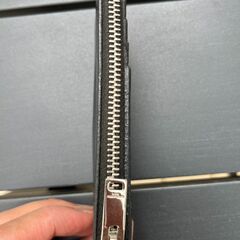 【中古】Saint Laurent 財布｜フラグメント ジップポーチ（ブラック／グレインパウダー テクスチャードレザー）の画像