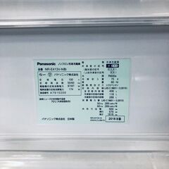 ID:rg220848 【自社配送エリア内限定】パナソニック Panasonic 冷蔵庫 ファミリー 中古 2018年製 5ドア 406L シャンパン ファン式 右開き NR-E413V-N  【リユース品：状態C】【送料無料】【設置費用無料】の画像