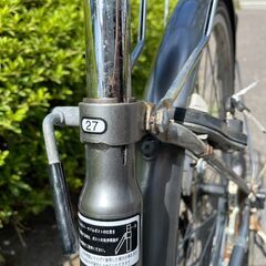 自転車　No.367　シティサイクル　27インチ　ママチャリ　6段切替　LEDオートライト付き　【リサイクルショップどりーむ天保山】の画像