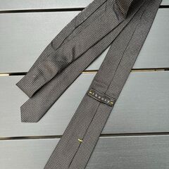 【中古】theory ネクタイ(メンズ、黒、ブラック、シック) | 光沢感あり、デートにぴったり｜セオリーの画像