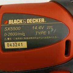 0806-083 BLACK＆DECKER14.4VｺｰﾄﾞﾚｽｲﾝﾊﾟｸﾄﾄﾞﾗｲﾊﾞｰSX5500の画像
