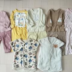 キッズ服 90サイズ〜95サイズ 68点セット 女の子 ボアフリース サロペット ポンチョ パジャマ スリーパー ダウン サンタクロース レッグウォーマー パーカー ロンパース ロンT スウェット ニット デニム ヒッコリー サルエルパンツ スキニー ミッフィー ミニー ディズニー100 フルーツオブザルーム EASTBOY SLAPSLAP    の画像