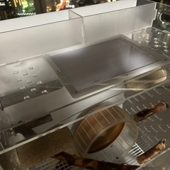 モモンガ フェレット ハムスター 鳥 アクリルケージ 透明  使用感ありますの画像