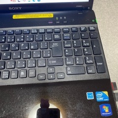 SONY VAIOノートパソコンです。の画像