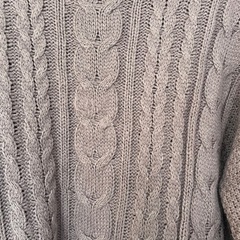 GRL ブラウン ケーブル編み タートルネック ニット Fサイズの画像