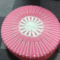 猫カゴ(ピンク)の画像