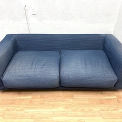 大22 【無印良品】 ソファ 2.5人掛け デニム調 幅190cmの画像