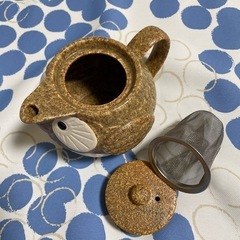 フクロウ　ティーポット　急須　茶漉し付き　の画像