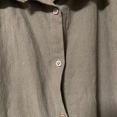 n'Or LABEL オリーブグリーン シャツワンピース 長袖 Fサイズの画像