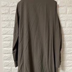 n'Or LABEL オリーブグリーン シャツワンピース 長袖 Fサイズの画像