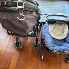 ベビーカー、ハイローチェアの画像