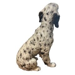 【イタリア製】DeMain（ドマン）大型 犬 置物 セラミック インテリアオブジェ 防犯 玄関　の画像