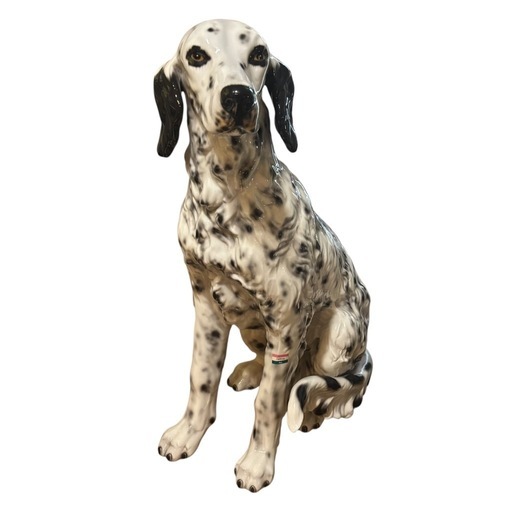 【イタリア製】DeMain（ドマン）大 犬 置物 セラミック インテリアオブジェ イタリア製】DeMain（ドマン）大型 犬 置物 セラミック インテリア