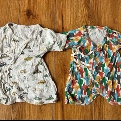 OCEAN&GROUNDコンビ肌着/長肌着/スワルドベビー服6枚まとめ売り/50〜60 セットの画像